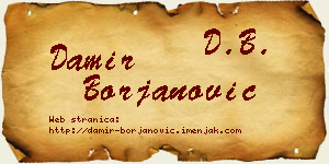 Damir Borjanović vizit kartica